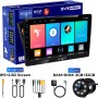 Wagzo 9 Inch Car Android TS7 2GB+32GB, 4th Gen, 4 Core, IPS Display, LED CAMERA|WAP-24 Car Stereo (Double Din)