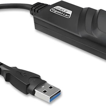 USB 3.0 to Ethernet Adapter, Driver Free 10/100/1000 Mbps Network RJ45 LAN Wired Gigabit Ethernet Adapter