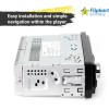Flipkart SmartBuy SB-101 Single DIN Car Stereo | Bluetooth, USB, AUX & FM Radio | Digital Media Player with Remote Control