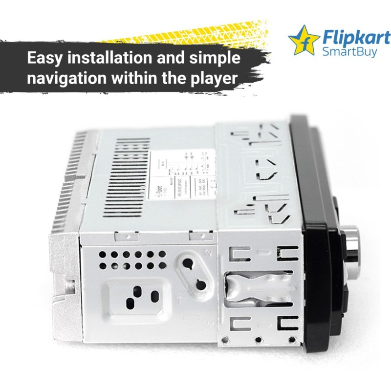 Flipkart SmartBuy SB-101 Single DIN Car Stereo | Bluetooth, USB, AUX & FM Radio | Digital Media Player with Remote Control