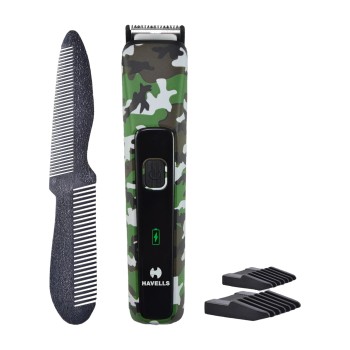 HAVELLS bt5113c Trimmer 120 min  Runtime 9 Length Settings (Green)
