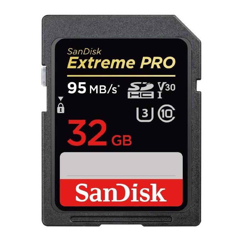 Sandisk Extreme Pro 32gb Class 10 uhs-i Sdxc 95MB/s Memory Card