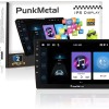 PunkMetal Android 2Din 7'' Inch Ultra HD Capacitive Polegadas Gorilla Touch Screen GPS Navigation AM/FM Radio