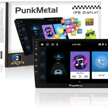 PunkMetal Android 2Din 7'' Inch Ultra HD Capacitive Polegadas Gorilla Touch Screen GPS Navigation AM/FM Radio