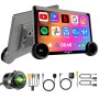 Wagzo 2K Diamond Car Android 10.1 In,4GB+64GB,4th Gen,QLED,4 Core, AHD Camera|WAP-15 Car Stereo (Double Din)