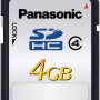 Panasonic SDHC Memory Card-4GB 4 GB SDHC Class 4 20 MB/s  Memory Card Compatible with Camera, Mobile