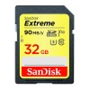 SanDisk Extreme 32 GB SDXC Class 10 90 MB/s  Memory Card Compatible with Camera, Computer (SDSDXVE-032G-GNCIN)