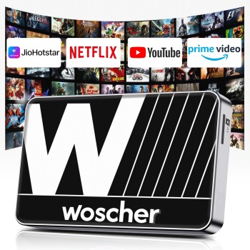 Woscher AirStream Picassou3GB+32GBWireless CarPlay Adapter Android AutoAI Box For OEM Car Stereo (Double Din)
