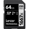 Lexar Professional 1667x SD Card 64GB, SDXC UHS-II Memory Card
