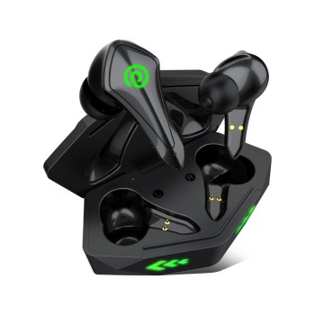 PTron Basspods Torq Gaming Earbuds with AI-ENC Calls, 40ms Low Latency, 40Hrs Playtime Bluetooth Headset (Yellow, True Wireless)