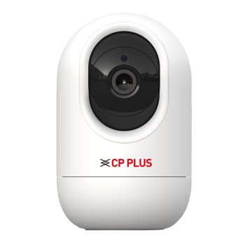 CP PLUS 2 MP Wi-Fi PT Camera. 15 Mtr. Full HD Video Camera with 360 Degree with Google and Alexa Assistance, White (CP-E24A)