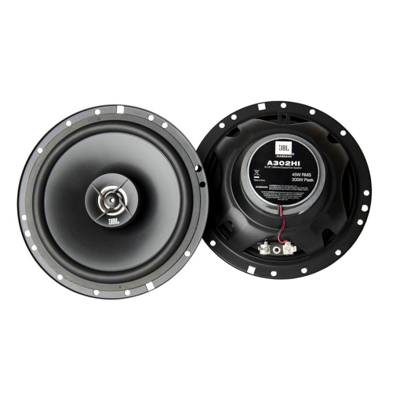 JBL A302Hi 6 1/2"(16.5Cm) 300W Coaxial Speakers with Polypeopylene Woofers Cones and Pei Balanced Black