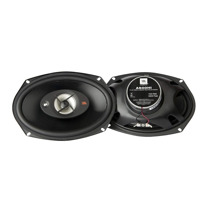 JBL A500HI 500W 6" x 9" 3-Way Wired Speakers, Black