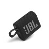 JBL Go 3 Wireless Portable Bluetooth Mini Speaker, Small Speaker with Pro Sound, Vibrant Colors with Rugged Fabric Design, Lightweight IP67 Waterproof, Type C Interface (Without Mic, Black)