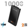 Callmate T80 With Dual Torch 10000 -mAh Li-Polymer Power Bank