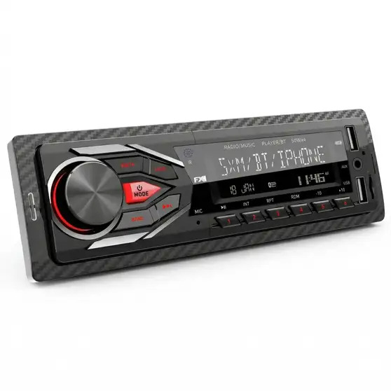 FXI A-1030 Charge Pro+ DUAL USB Bluetooth Wireless With Phone Caller Id Receiver Car Stereo (Single Din)