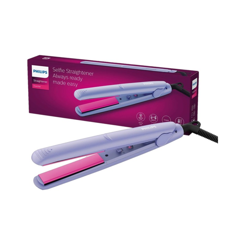 PHILIPS Selfie Straightener BHS224/00 Hair Straightener (Purple)