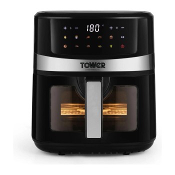 Tower Vortx Digital Vision 6.3L | 1600W | 9 Preset Menus | Bake, Grill & Roast | Digital Touch Display | Rapid Air Circulation Technology Air Fryer (6.3 L)