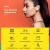 Lenovo XT90 Wireless Bluetooth Touch Control Stereo Earphones Headset (White) XT90-WH
