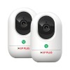 CP PLUS CP-E24Q (Pack of 2) Wi-Fi Smart CCTV Camera with Press to Call & CTC Secure Tech Security Camera
