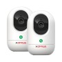 CP PLUS CP-E24Q (Pack of 2) Wi-Fi Smart CCTV Camera with Press to Call & CTC Secure Tech Security Camera