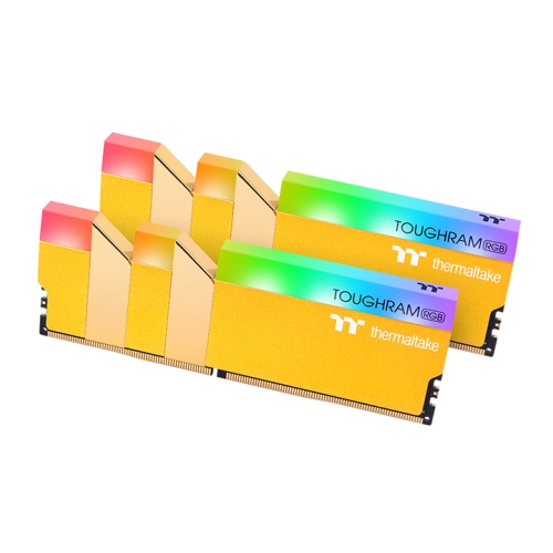 Thermaltake TOUGHRAM RGB Memory DDR4 3600MHz 16GB (8GB x2)-Metallic Gold (RG26D408GX2-3600C18A)