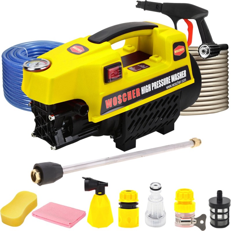 Woscher 878 Waterpro Washer High Pressure Pump Machine, 1800 Watts, 150 Bars, 8L/Min Pressure Washer Woscher 878Y