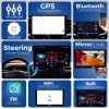 Wagzo 9 Inch CarAndroid TS7,1GB+32GB,4th Gen,4Core, IPS Display With Led Camera|WAP-47 Car Stereo (Double Din)