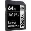Lexar Professional 1667x SD Card 64GB, SDXC UHS-II Memory Card
