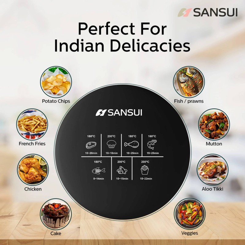 Sansui CRISP PRO Air Fryer (6 L)