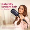 PHILIPS 5000 Series Heated Straightening Brush BHH896/10 Hair Straightener Brush (Black)