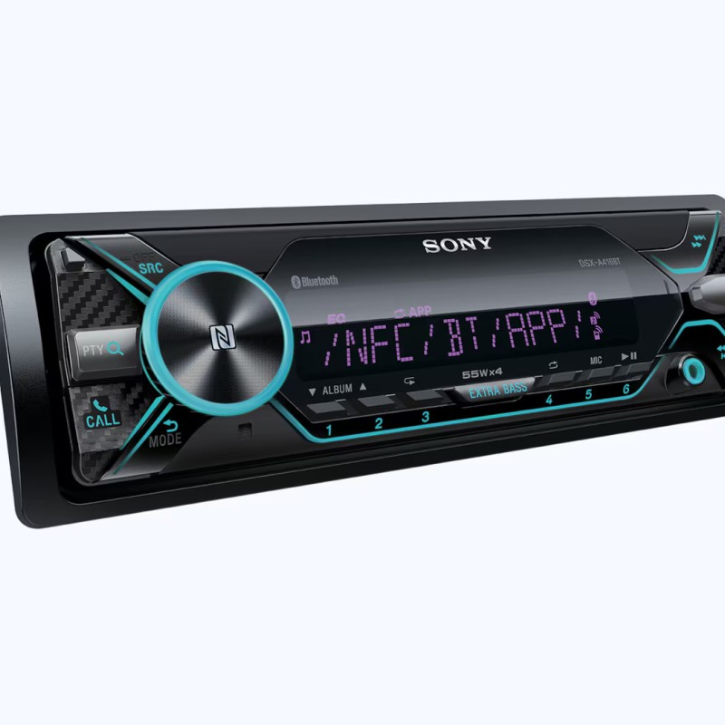 Sony Car Stereo DSX-A416BT Digital Media Receiver with NFC, Bluetooth, USB, AUX, FM (Black)