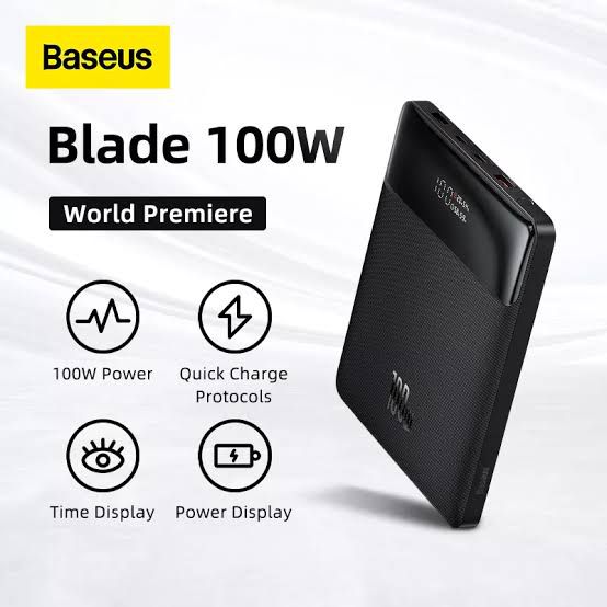 Baseus Blade Power Digital Display Fast Charging Power Bank HD Edition 20000mAh 100W Black