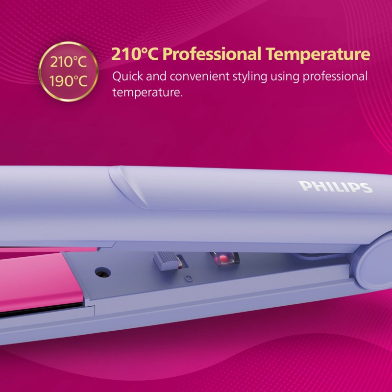 PHILIPS Selfie Straightener BHS224/00 Hair Straightener (Purple)