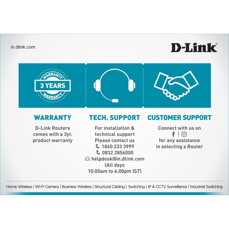 D-Link Wireless AX 6000 Dual Band (11a/b/g/n/ac/ax), 4x4 AX,MU-OFDMA Router, 4 x Gigabit ports, 2.5Gbase-T WAN, 8 external antenna