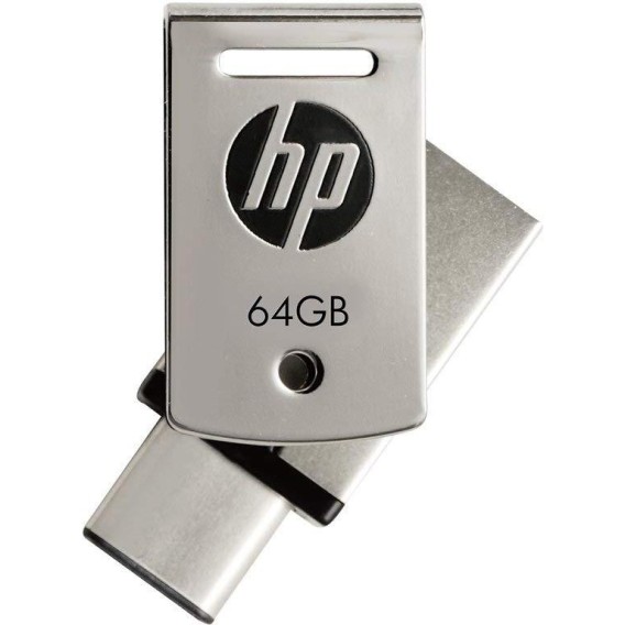 HP X5000M 64 GB OTG Drive Compatible with Netbook, Tablet, Mobile, Television USB 3.1 Metal Case