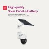 Godrej Eve Pro Pan/Tilt Smart Solar Powered Camera 4 MP, 7W Solar Panel Human Detection Security Camera