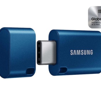SAMSUNG Type-C™ USB Flash Drive, 128GB, Transfers 4GB Files in 11 Secs w/Up to 400MB/s 3.13 Read Speed 2022,Blue
