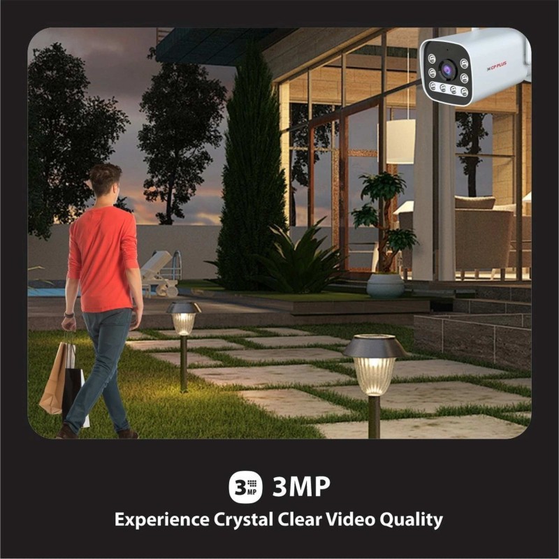 CP PLUS EZ-R33T 3MP|4G SIM|CTC Cyber Tech|Human Motion Detection|IR Night 30M Bullet Security Camera