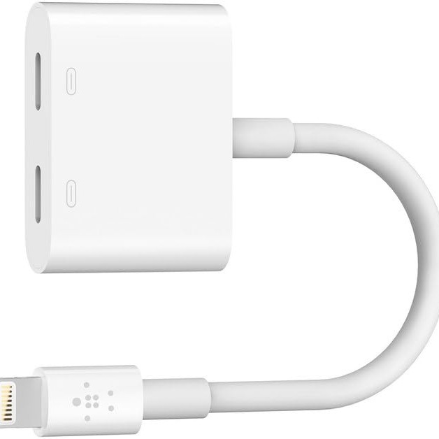 Belkin Apple Certified Lightning Audio + Charge Adapter F8J198btWHT