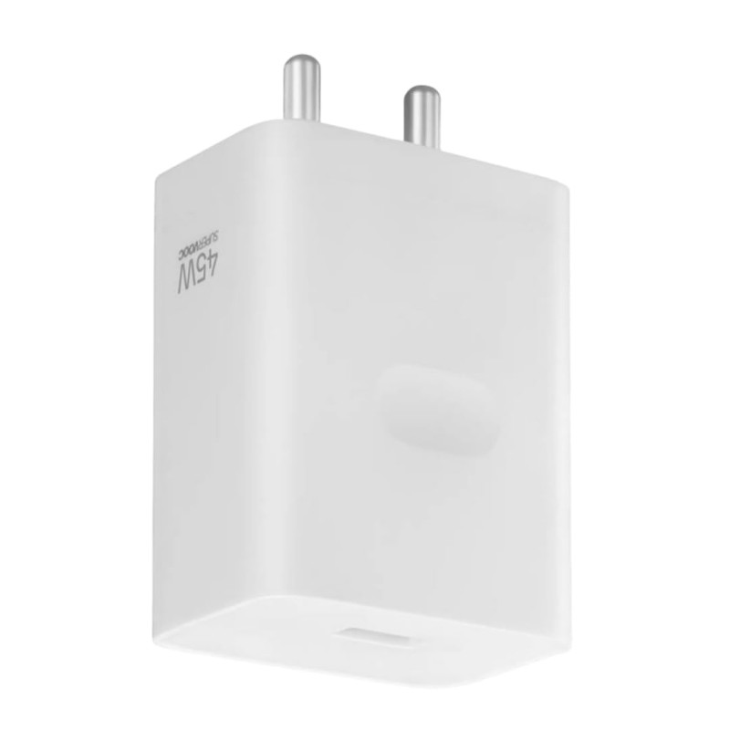 Realme 45W SuperVOOC Charger Adapter with USB Type-A Flash Charge Fast Charging Power Adapter (White) VCB4CAIH