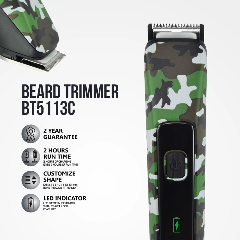 HAVELLS bt5113c Trimmer 120 min  Runtime 9 Length Settings (Green)
