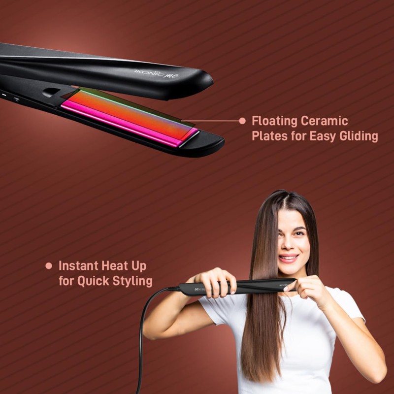 Ikonic Professional IKP-GSP Go Straight Hair Straightener (Purple)