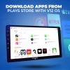Wagzo 9 Inch Car Android Play TS7 2GB+64GB,4th Gen,4 Core,IPS Display|WAP-36 Car Stereo (Double Din)