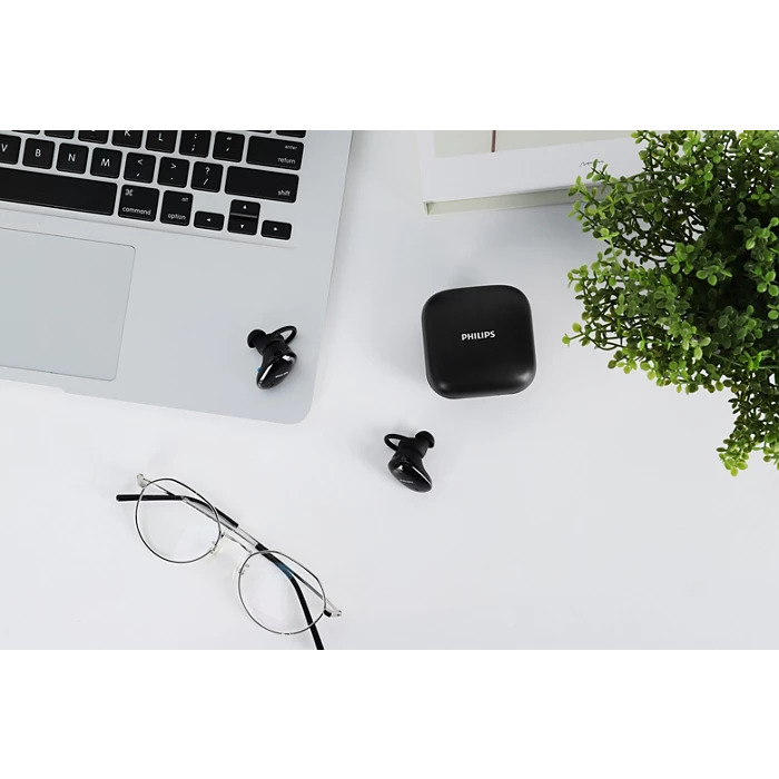 PHILIPS TAT4205 (TWS) True Wireless Earbuds with IPX5 water-proof, Touch control Bluetooth Headset (Black, True Wireless)