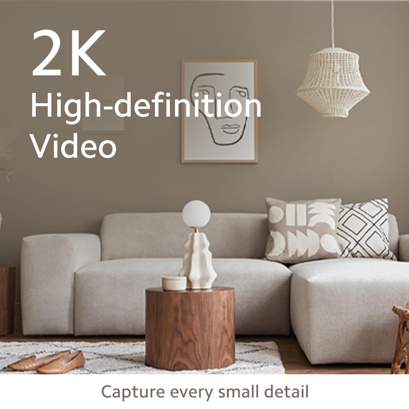 Mi by Xiaomi 3MP Camera 2K (1296p) High Resolution AI Human Detection PTZ 360° Smart Home Security Camera