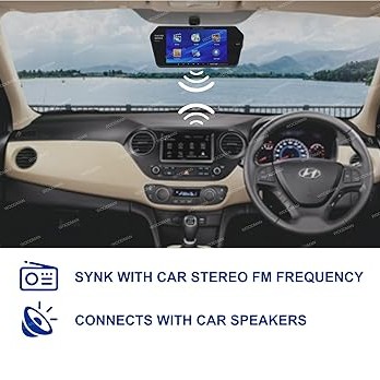 Woodman 7SLEDC 7-inch Car LED Screen with USB and Bluetooth (Black)