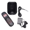 Hola ! TC 720 Cordless Landline Phone, 2 Way Speaker Phone, Ringer Volume, LED Notification for Ringer and Charging, Black