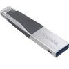 SanDisk iXpand Mini Flash Drive 64 GB OTG Drive Compatible with Desktop Computer, Tablet, Mobile, Laptop USB 3.0 (Grey, Type A to Lightning)
