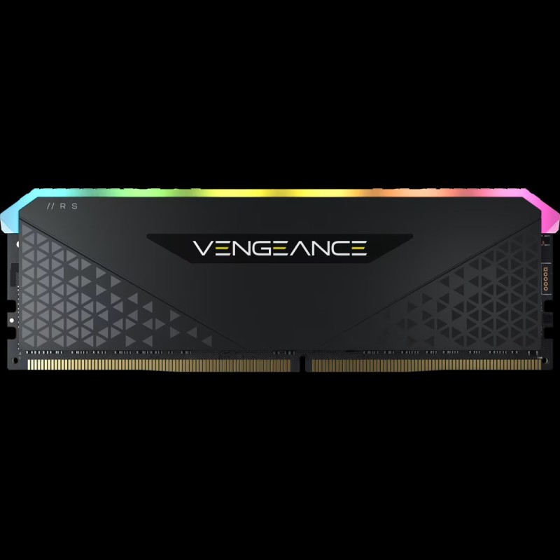 Corsair Vengeance RGB RS 8 GB 3200MHz C16 Memory (Black) DDR4 8 GB PC SDRAM (CMG8GX4M1E3200C16) (Black)